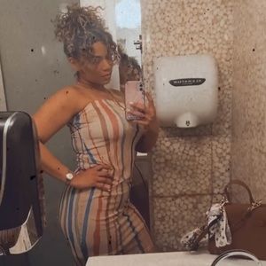 Strapless summer dress